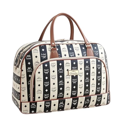 PALAY® Duffle Bags for Women Travel Large Waterproof PU Leather Printed Shoulder Bag with Strap Round Bag for Women Travel & Office Black PALAY® Duffle Bags for Women Travel Large Waterproof PU Leather Printed Shoulder Bag with Strap Round Bag for Women Travel & Office Black
